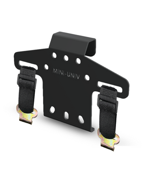 compact center console mounting plate with adjustable straps for pistol - universal fit 