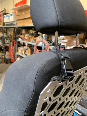 Adapt-a-grid modular seat back panel