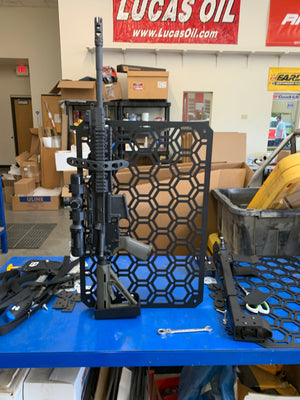 Adapt-a-grid modular seat back panel