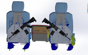 Chevy Truck Back of Seat Mount Kit for AR Rifle mount