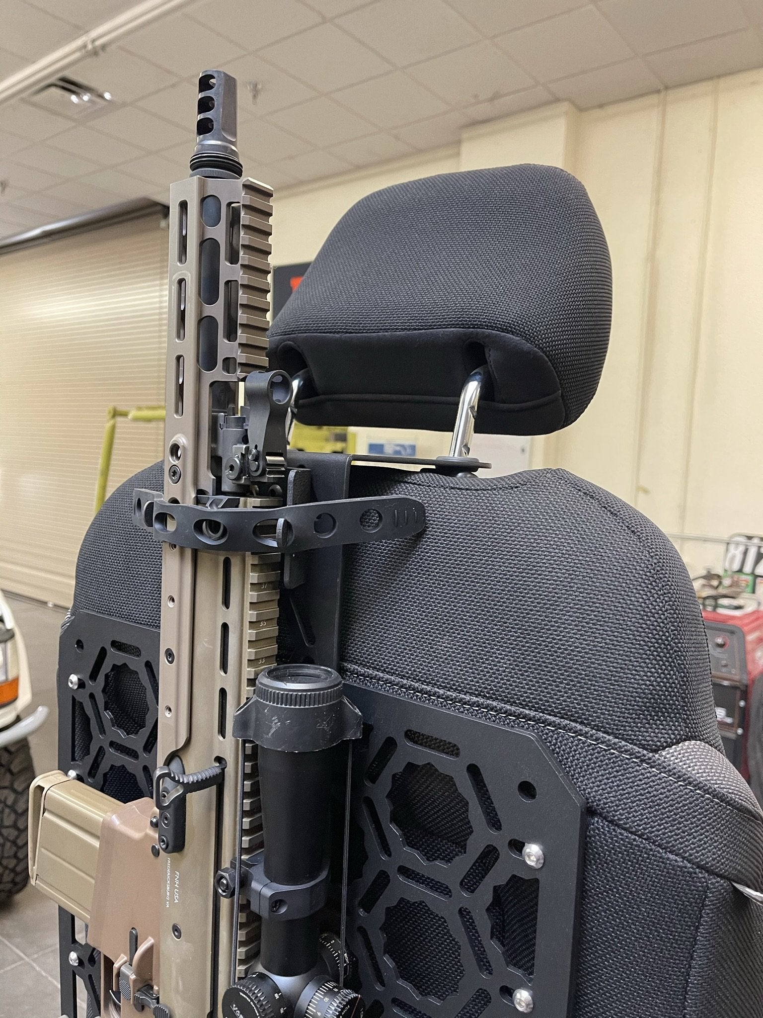 Head Rest Rifle Rack Adapt-a-panel Secure Head Rest Mount kit for 16 x 24 panel mount kit f ...
